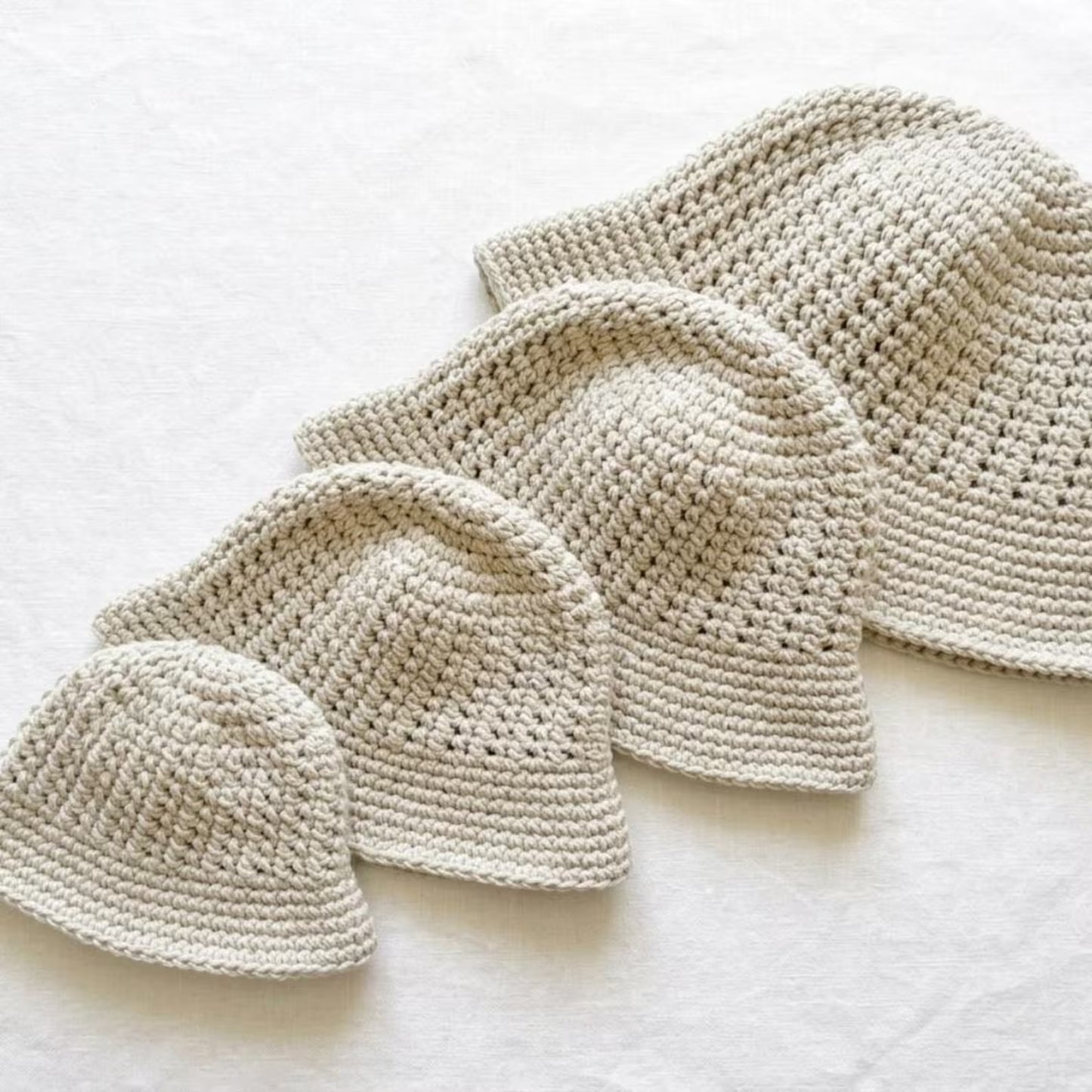 Crochet Bucket Sun Hat Pattern Baby Toddler Child Adult - Crafts