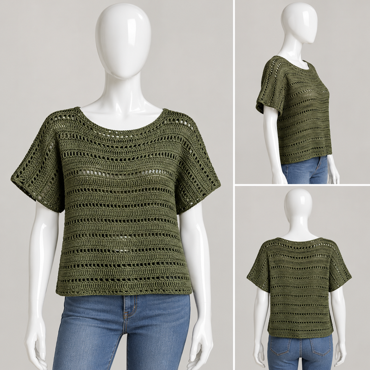 Lace Molovo T-Shirt Summer And Fall Crochet Pattern Seasonal PDF | Crafts