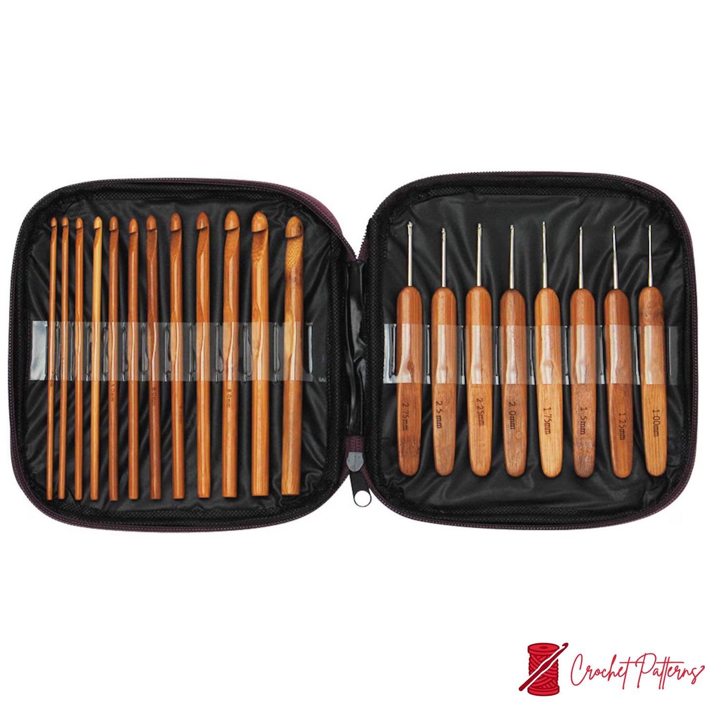 1 Set Crochet Hook Bamboo crochet beginner starter needle - Xmas Gift For Friend