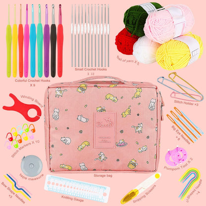 59-Piece Crochet Kit for Beginners Complete Crochet Starter Set