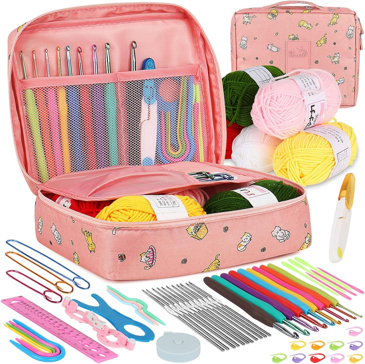 59-Piece Crochet Kit for Beginners Complete Crochet Starter Set