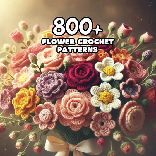 800+ Flower Bouquet Crochet PATTERNS - Crafts