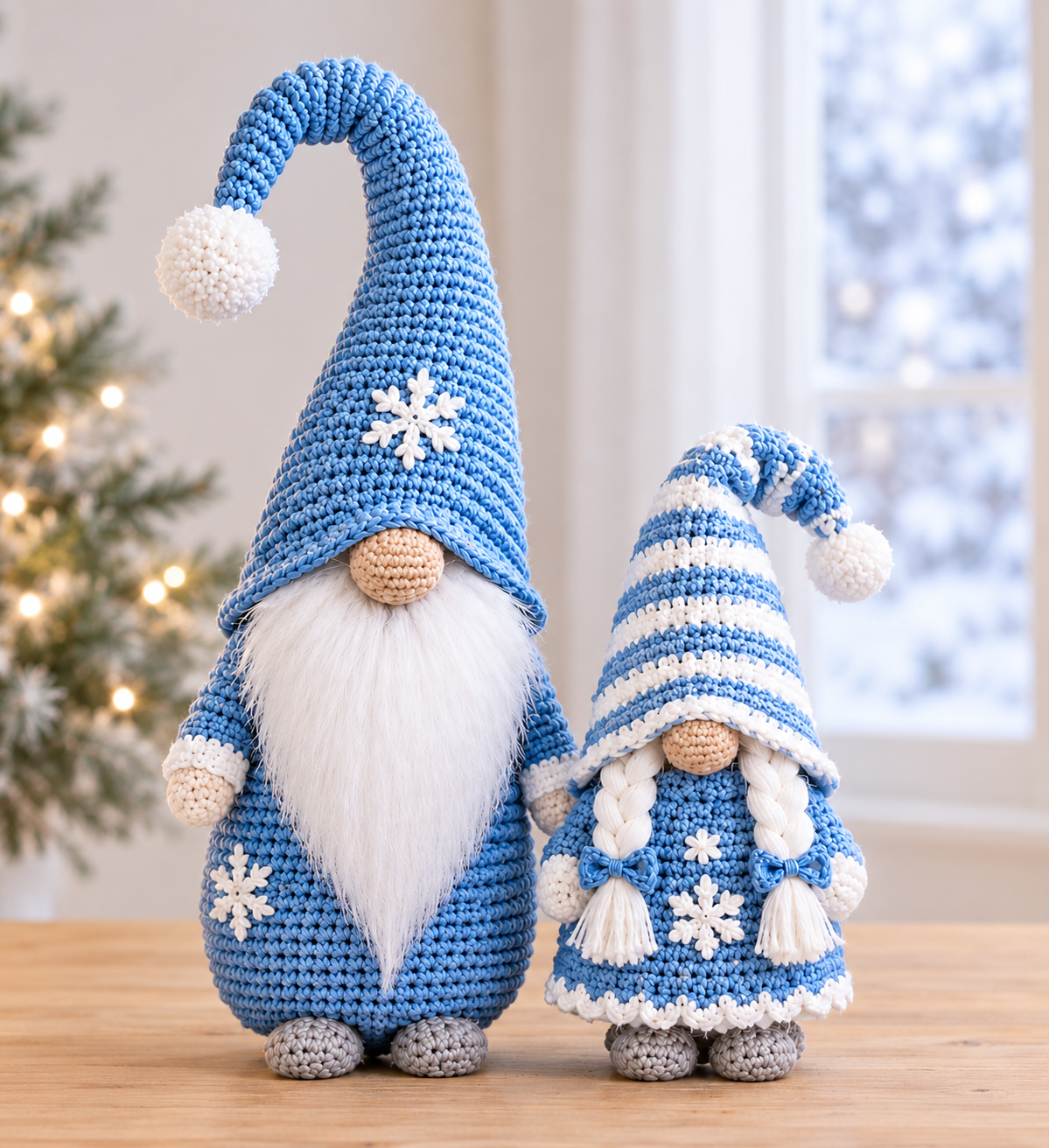 4 Gnome Crochet Pattern Gnomes Winter Wonderland Amigurumi | Crafts