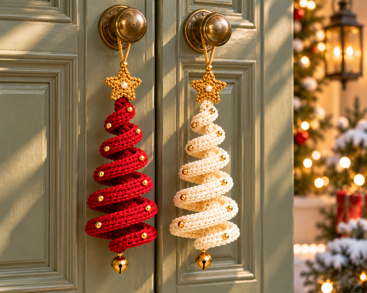 Crochet Christmas Tree Spiral Pattern 3-in-1  Hanging Spiral Ornament PDF | Crafts