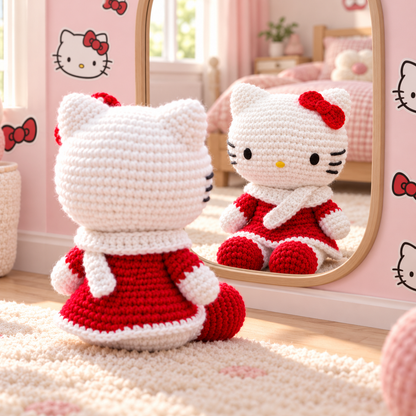 Cute Kitty Plush crochet pattern Amigurumi Kitty PDF | EN-ES