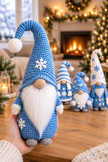 4 Gnome Crochet Pattern Gnomes Winter Wonderland Amigurumi | Crafts