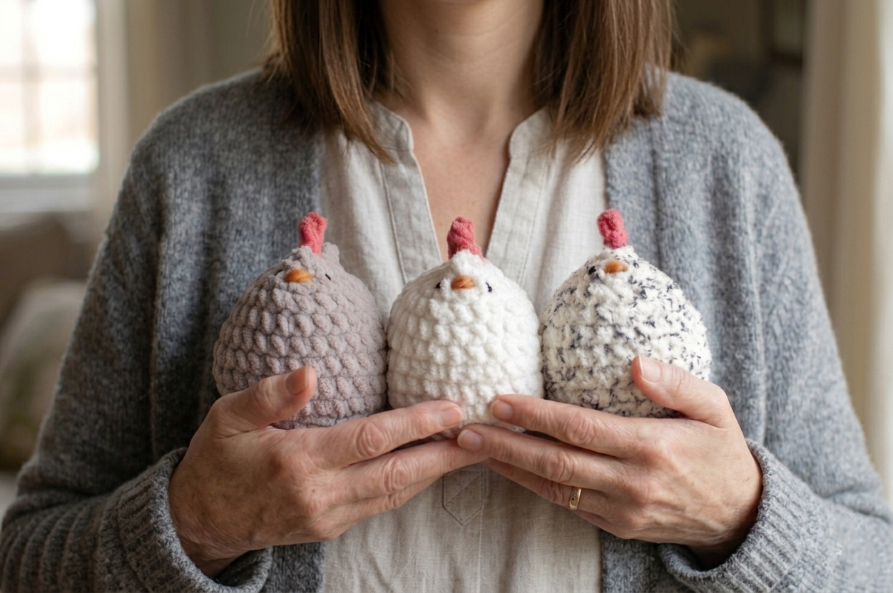 Mabel Chicken Crochet Pattern Easy Plush Farm Chicken Amigurumi – Crafts
