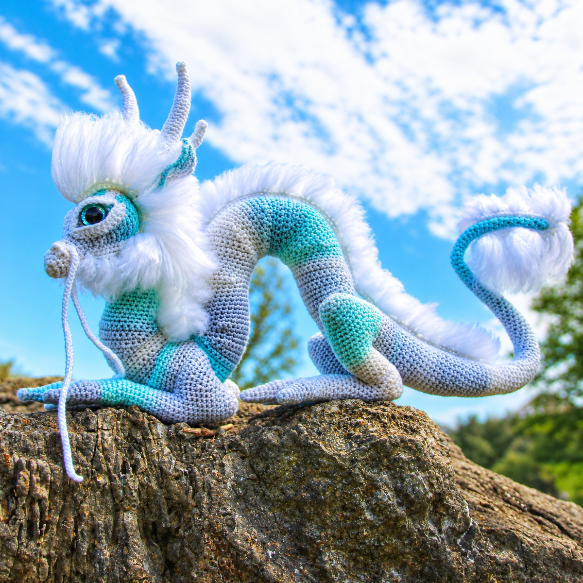 Mystical Eastern Dragon Crochet Pattern PDF – Cute Amigurumi Dragon Plushie | Crafts