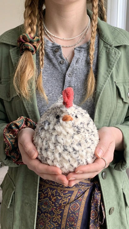 Mabel Chicken Crochet Pattern Easy Plush Farm Chicken Amigurumi – Crafts
