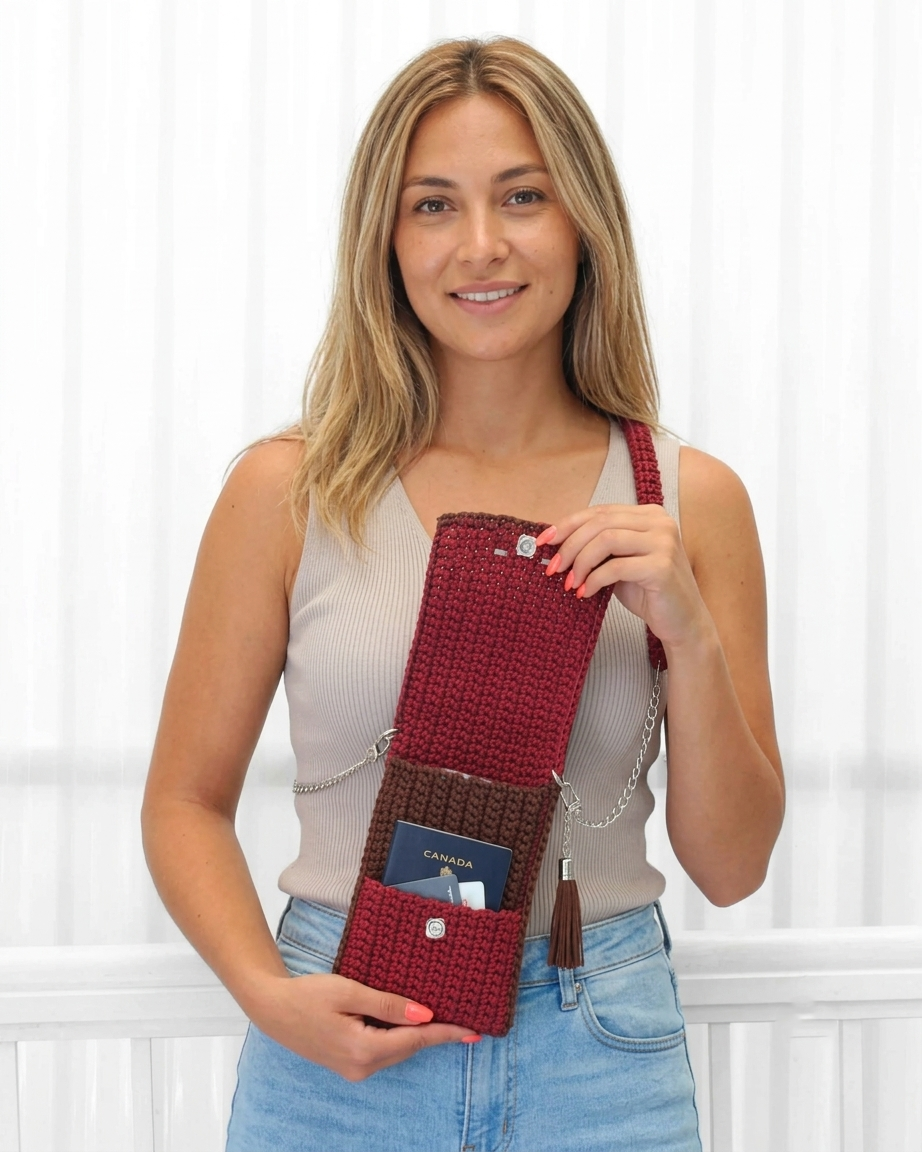 Crossbody Phone Purse Shopping Crochet Pattern 1 Strap Summer Bag - Crafts
