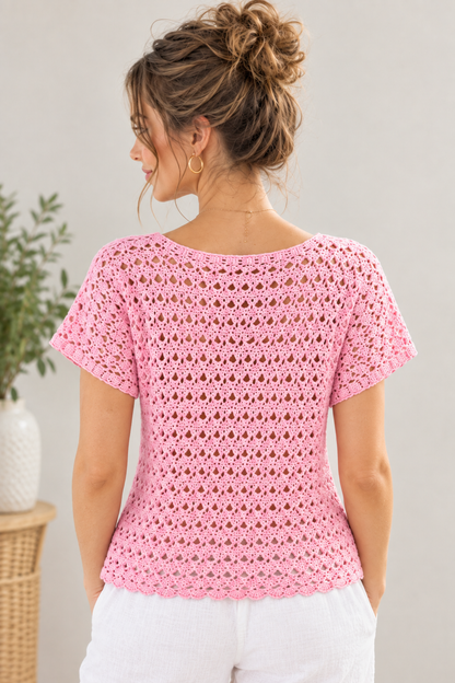 Summer Crochet Lace Blouse Pattern - Easy Boho Crochet Top PDF | Crafts