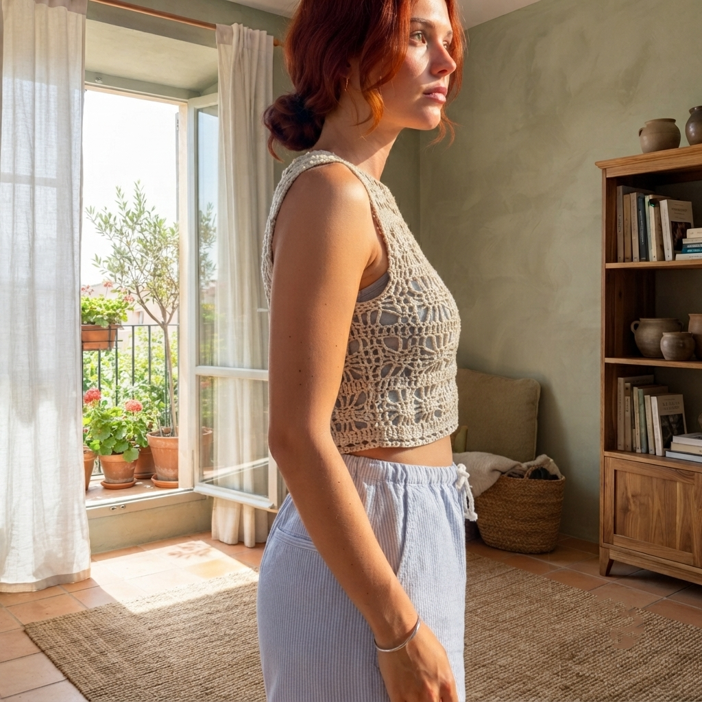 Sunny Side UP Tank Summer Crochet Pattern Easy Beginner Friendly - Crafts