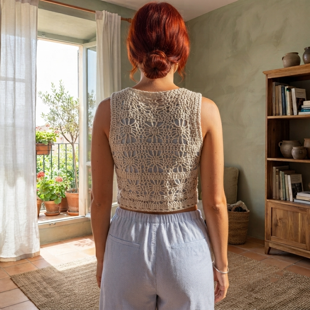 Sunny Side UP Tank Summer Crochet Pattern Easy Beginner Friendly - Crafts