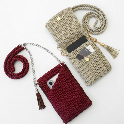 Crossbody Phone Purse Shopping Crochet Pattern 1 Strap Summer Bag - Crafts