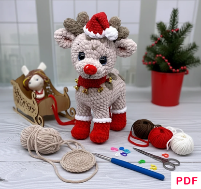 Amigurumi Rudolph The Red Nose Crochet Pattern - Crafts