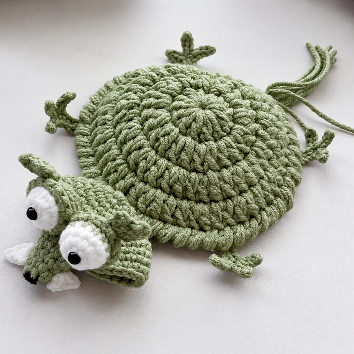 Upside Down Squirrel Crochet Coaster Pattern - Funny Animal Mug Rug PDF | Crafts