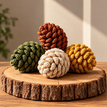 Crochet Pine Cone Pattern - Woodland Christmas & Fall Decor PDF | Crafts