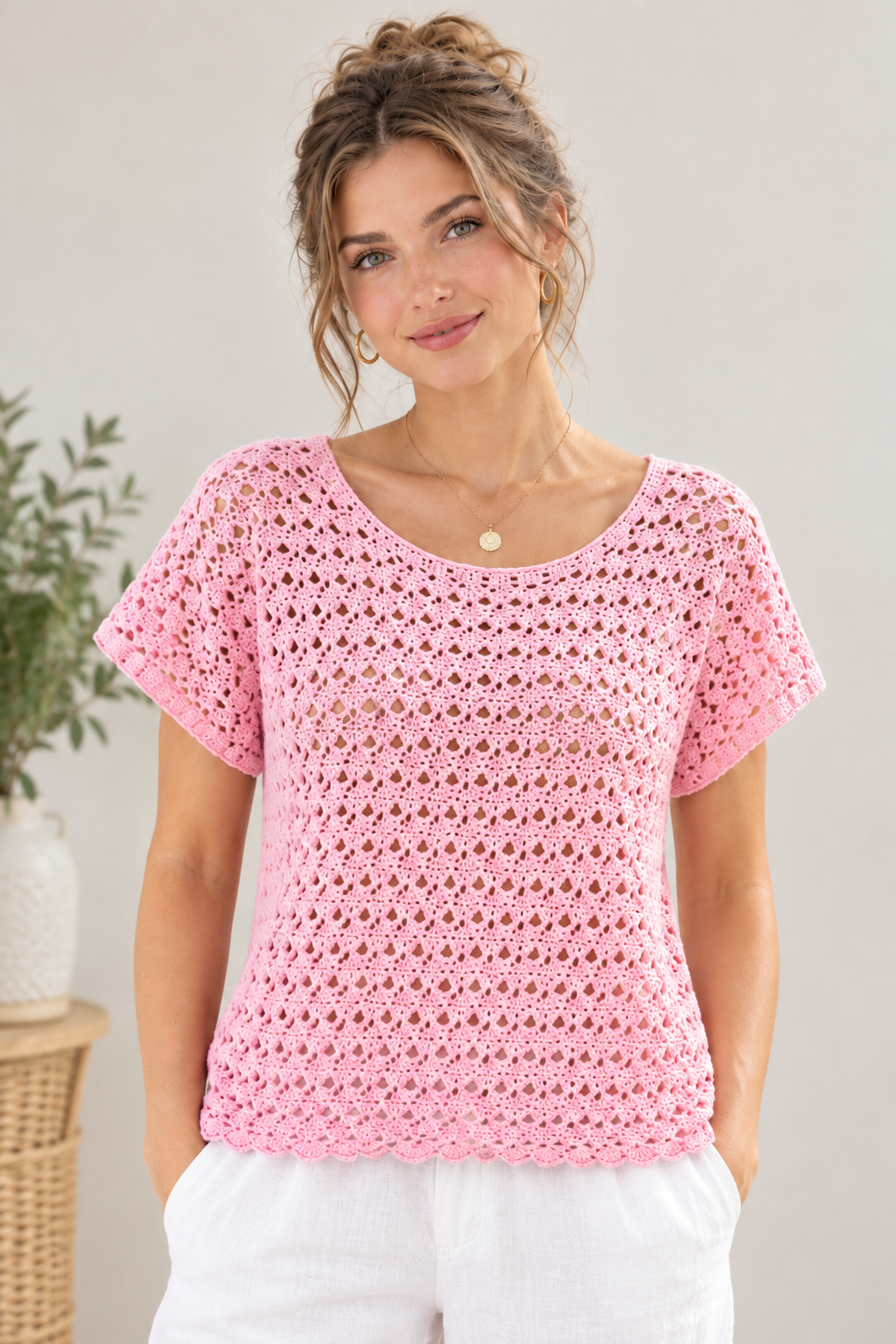 Summer Crochet Lace Blouse Pattern - Easy Boho Crochet Top PDF | Crafts