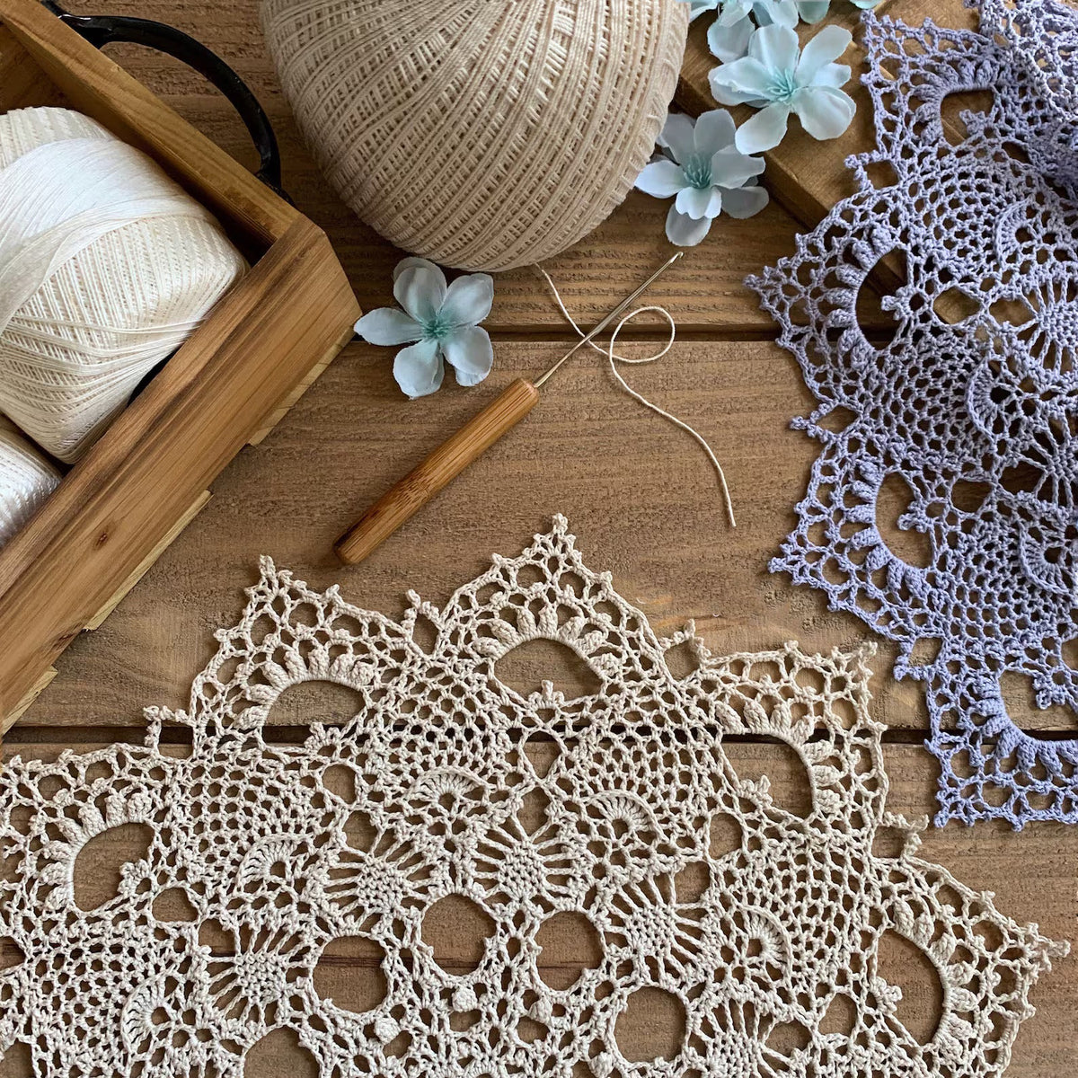 Etherealm Crochet Doily Pattern Elegant Lace Design - Crafts