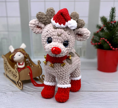 Amigurumi Rudolph The Red Nose Crochet Pattern - Crafts