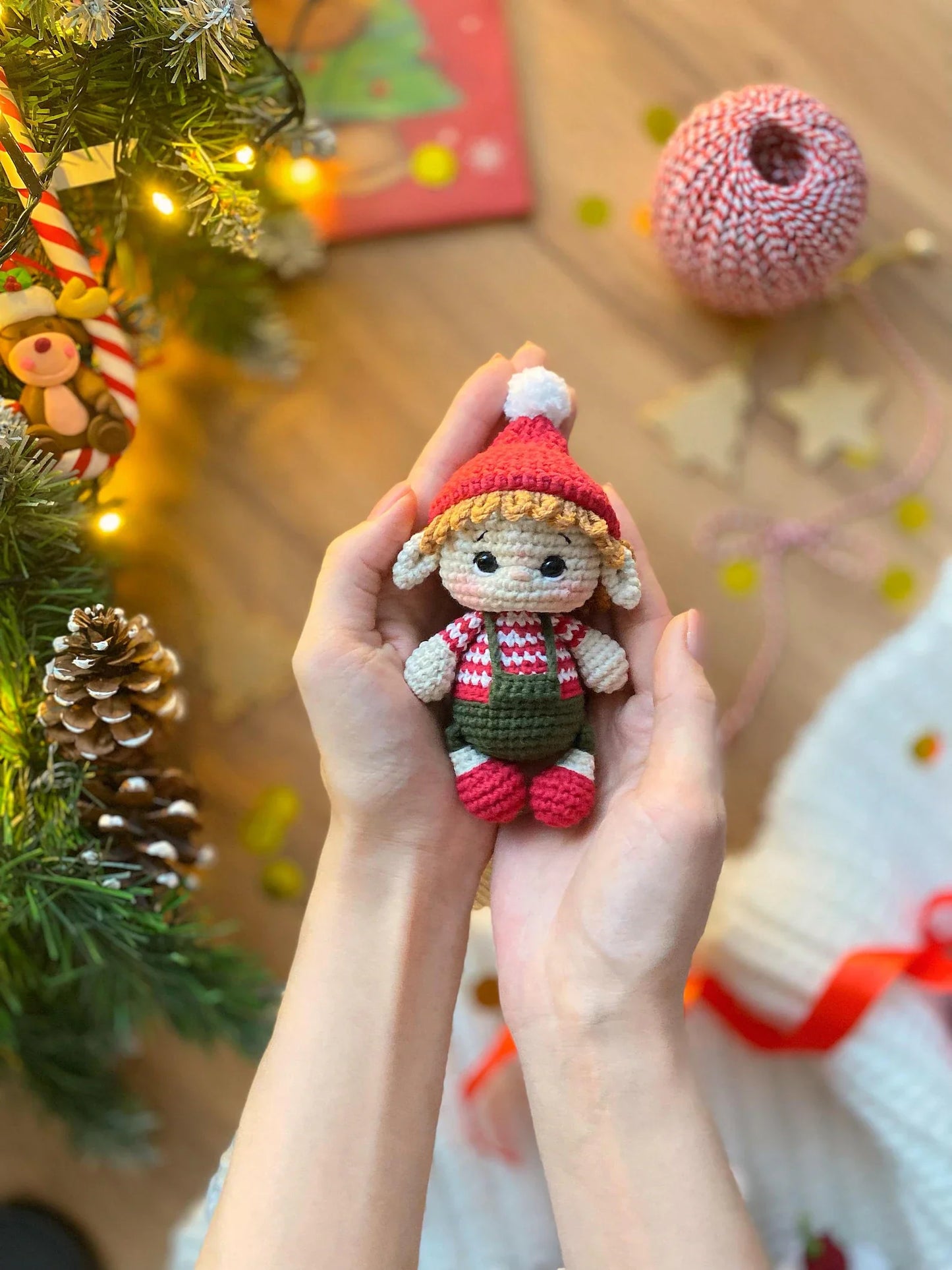 5 in 1 Set Crochet Pattern Toys Christmas Tree Decorations - Crafts