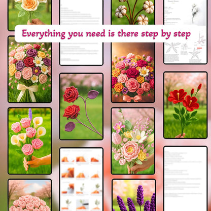 800+ Flower Bouquet Crochet PATTERNS - Crafts
