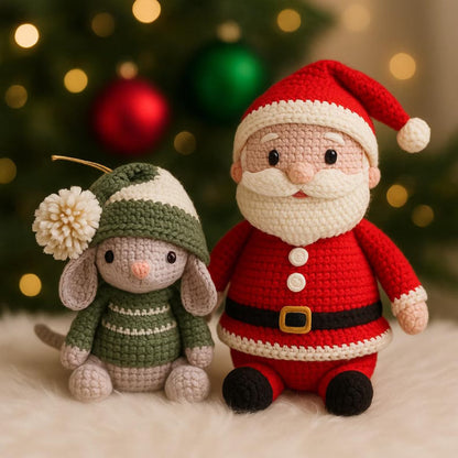 Amigurumi Santa and Mouse Christmas Crochet Patterns - Crafts