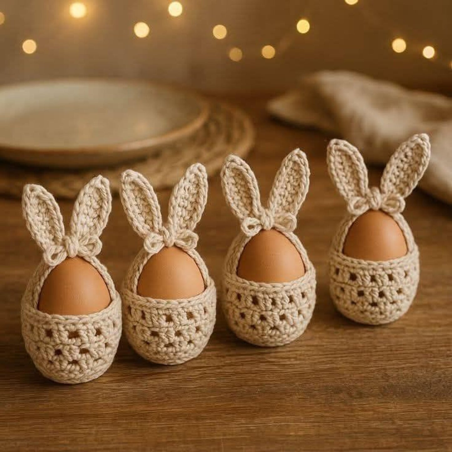 Bunny Egg Cozy Crochet Pattern Beginner Friendly Easter Decor - Crafts