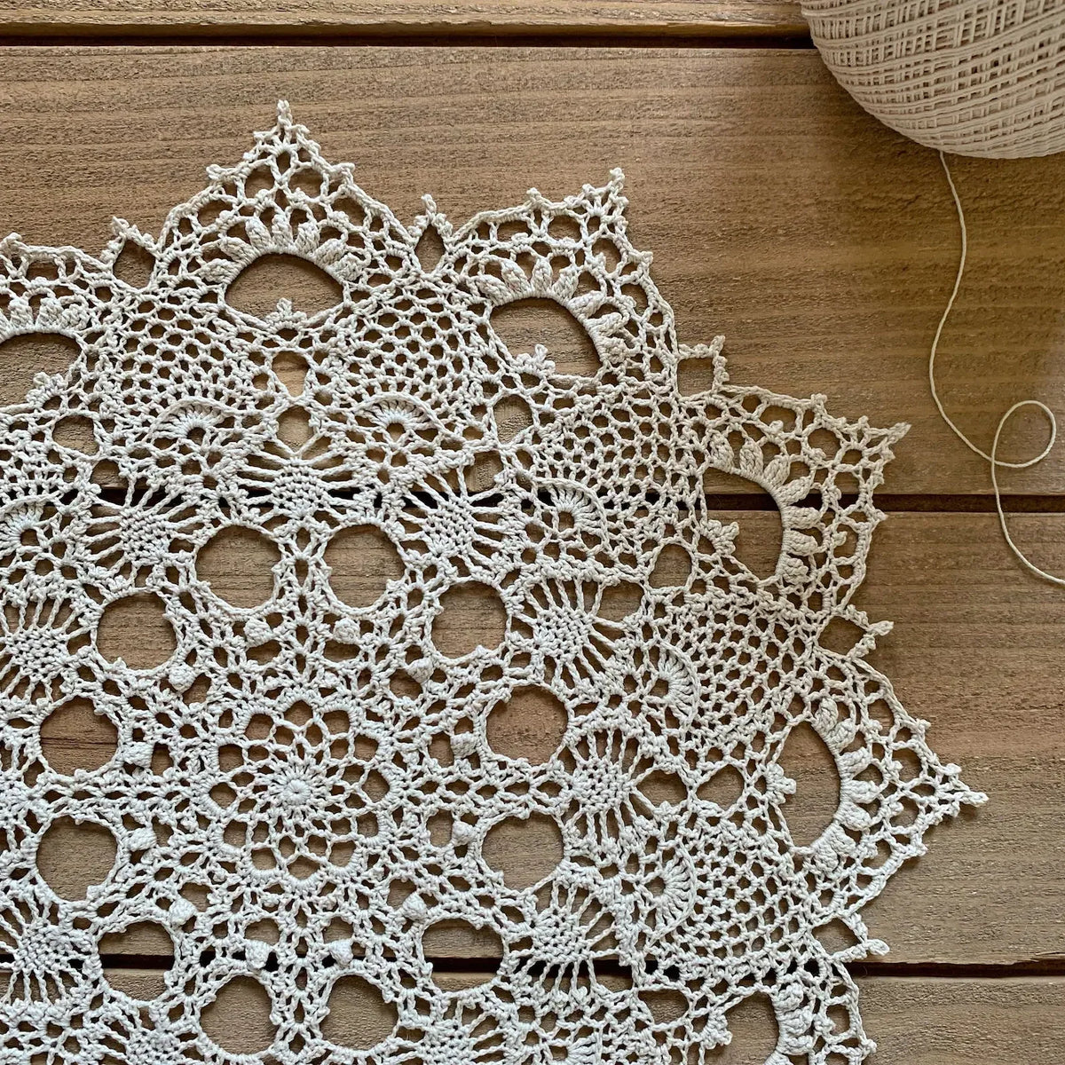 Etherealm Crochet Doily Pattern Elegant Lace Design - Crafts