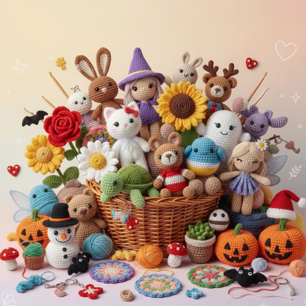 1100+ Amigurumi Crochet Pattern Bundle All in One Cute Animals.. | Crafts