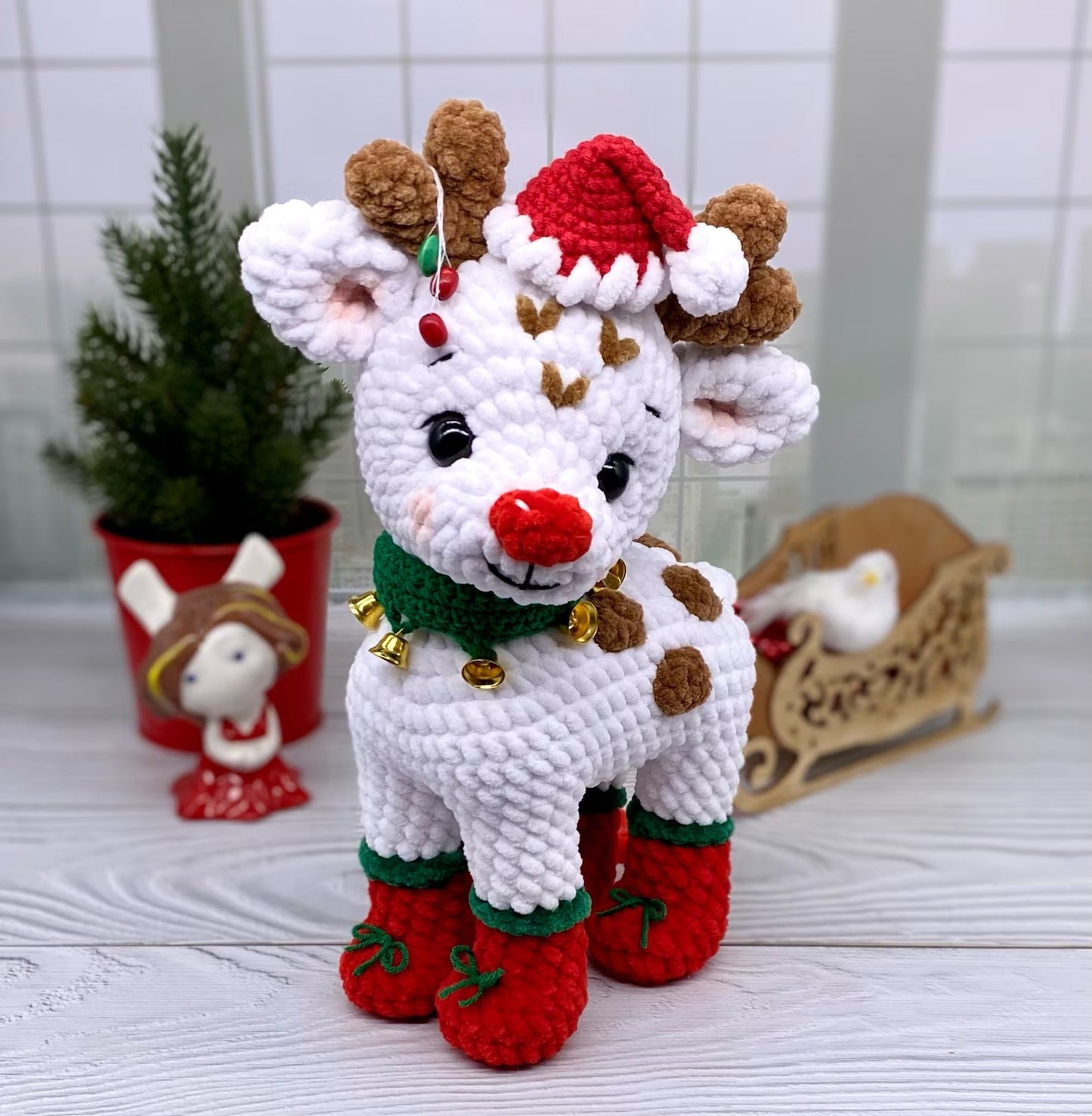 Amigurumi Rudolph The Red Nose Crochet Pattern - Crafts