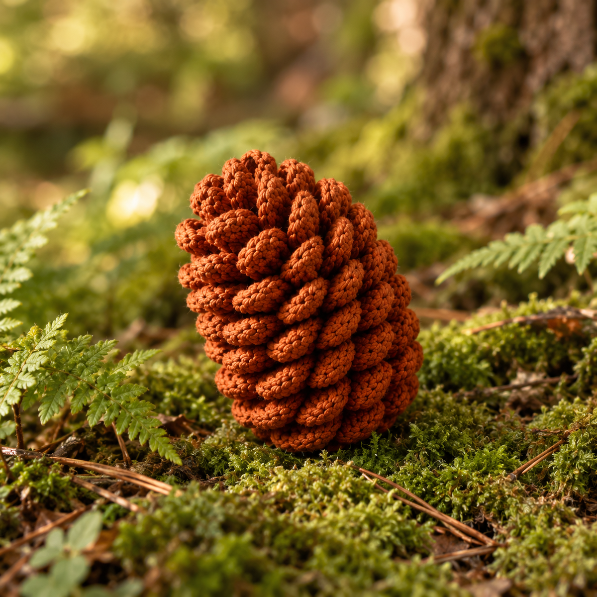 Crochet Pine Cone Pattern - Woodland Christmas & Fall Decor PDF | Crafts
