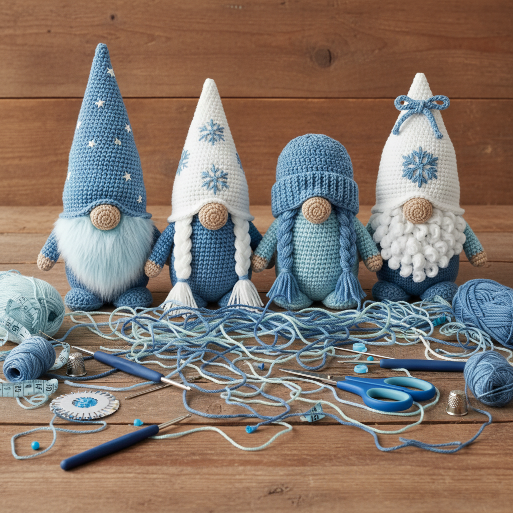 Gnome Amigurumi Crochet Pattern PDF Handmade - Crafts
