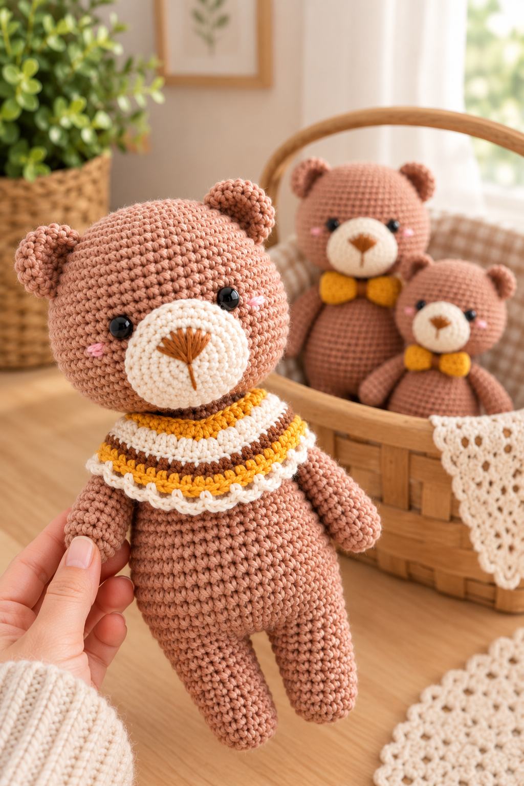 Häkelanleitung Amigurumi Drei Bären in Englisch PDF | Basteln