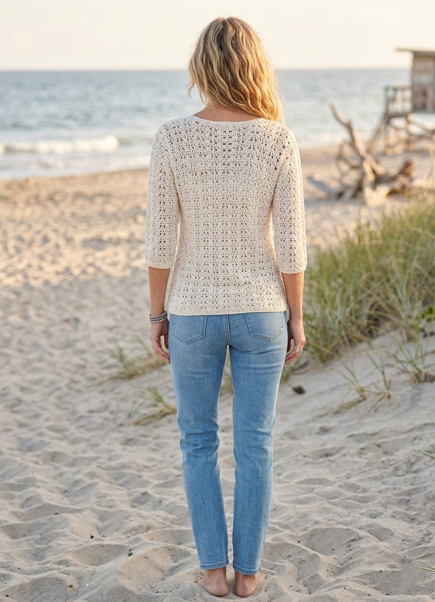 Crochet Summer Lace Sweater Pattern: Lightweight Cardigan PDF | by Crafts
