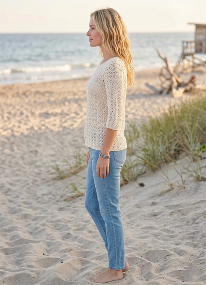 Crochet Summer Lace Sweater Pattern: Lightweight Cardigan PDF | by Crafts
