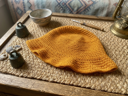 Sunshine Bucket Hat 4 SIZES Crochet Pattern Easy Beginner Friendly - Crafts