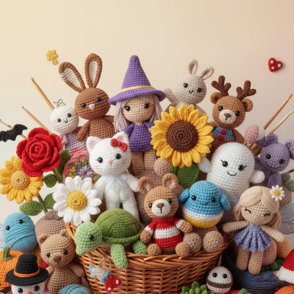 1100+ Amigurumi Crochet Pattern Bundle All in One Cute Animals.. | Crafts