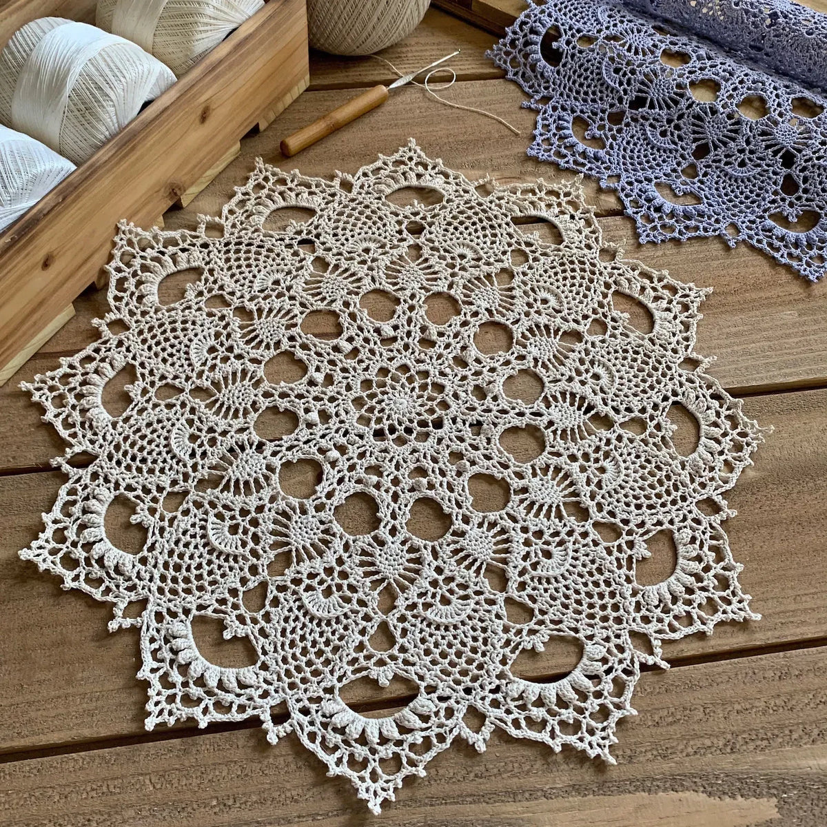 Etherealm Crochet Doily Pattern Elegant Lace Design - Crafts
