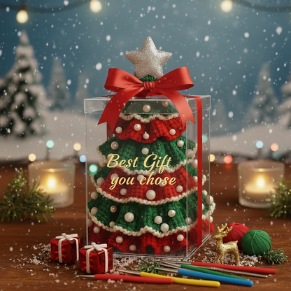Christmas Holiday Tree Ruffled Amigurumi Crochet Pattern PDF - Crafts