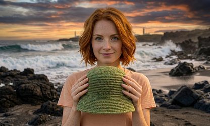 Bucket Hat Crochet Pattern Handmade Straw Hat for Beginners Summer Sun Hat Beach