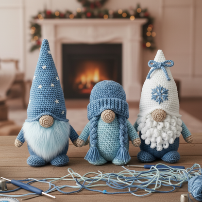 Gnome Amigurumi Crochet Pattern PDF Handmade - Crafts