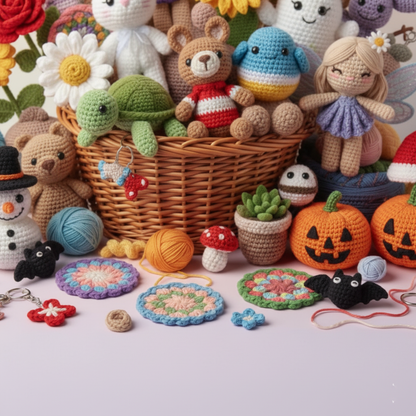 1100+ Amigurumi Crochet Pattern Bundle All in One Cute Animals.. | Crafts