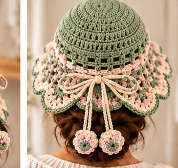 Bluebell Garden Crochet Sun Hat Pattern - Floral Lace Summer Hat | Crafts