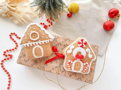 Crochet Gingerbread Ornaments Pattern Christmas Tree Decorations - Crafts