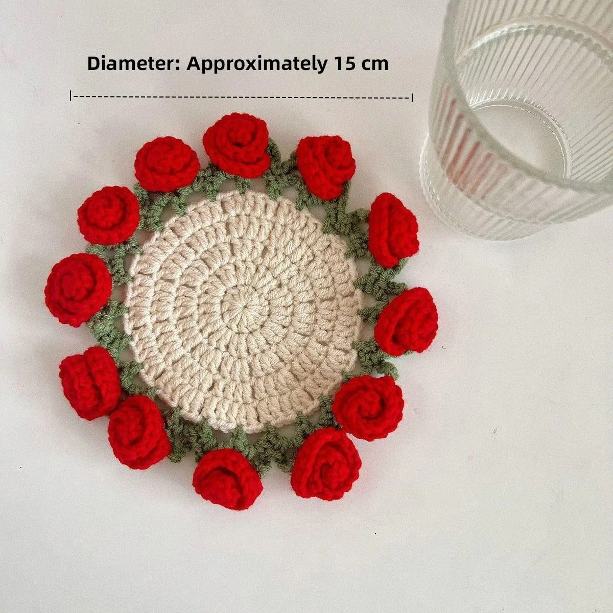 Rose Coaster & Flower Basket Crochet Pattern 5 languages - Crafts