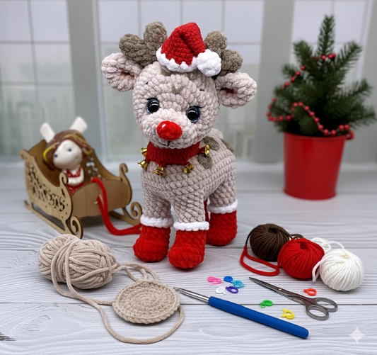 Amigurumi Rudolph The Red Nose Crochet Pattern - Crafts
