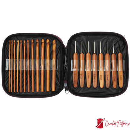 1 Set Crochet Hook Bamboo crochet beginner starter needle - Xmas Gift For Friend